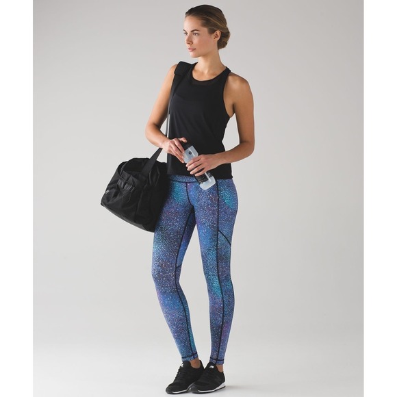 Lululemon Speed Tight V Strive Multi Black RARE "Mermaid" Size 8 W5AGQS - Picture 11 of 14